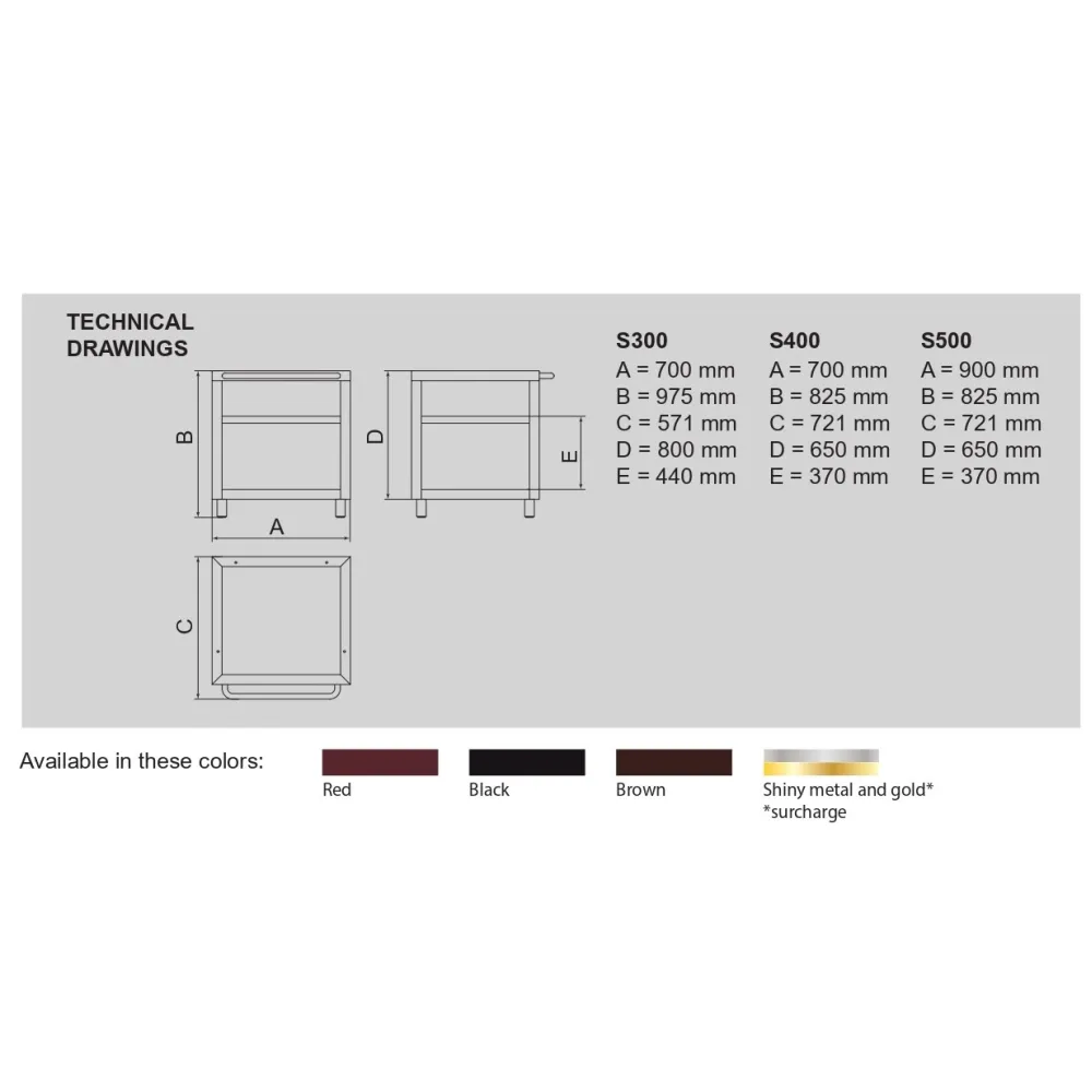 Подставка  для угольной печи T400