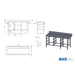 Стол к посудомойке NN84