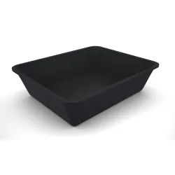 Контейнер Plexi GN 1/2 глубиной 80 мм из полиметилметакрилата Тёмно-дымчатый