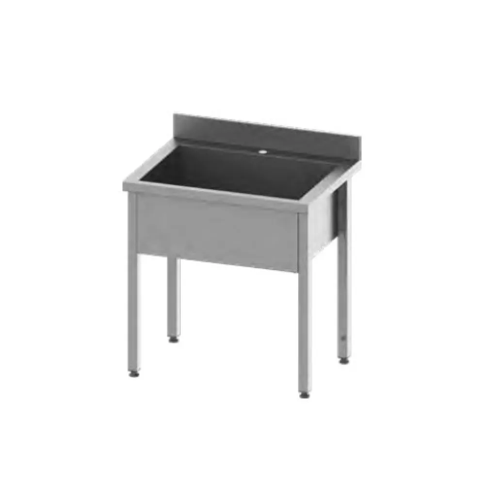 Стол из нержавеющей стали с бассейном 1000