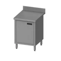 Стол из нержавеющей стали с распашной дверцей 400