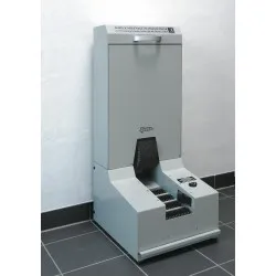 Компактная установка сухой очистки для подошв и верхней части обуви Solamat 100