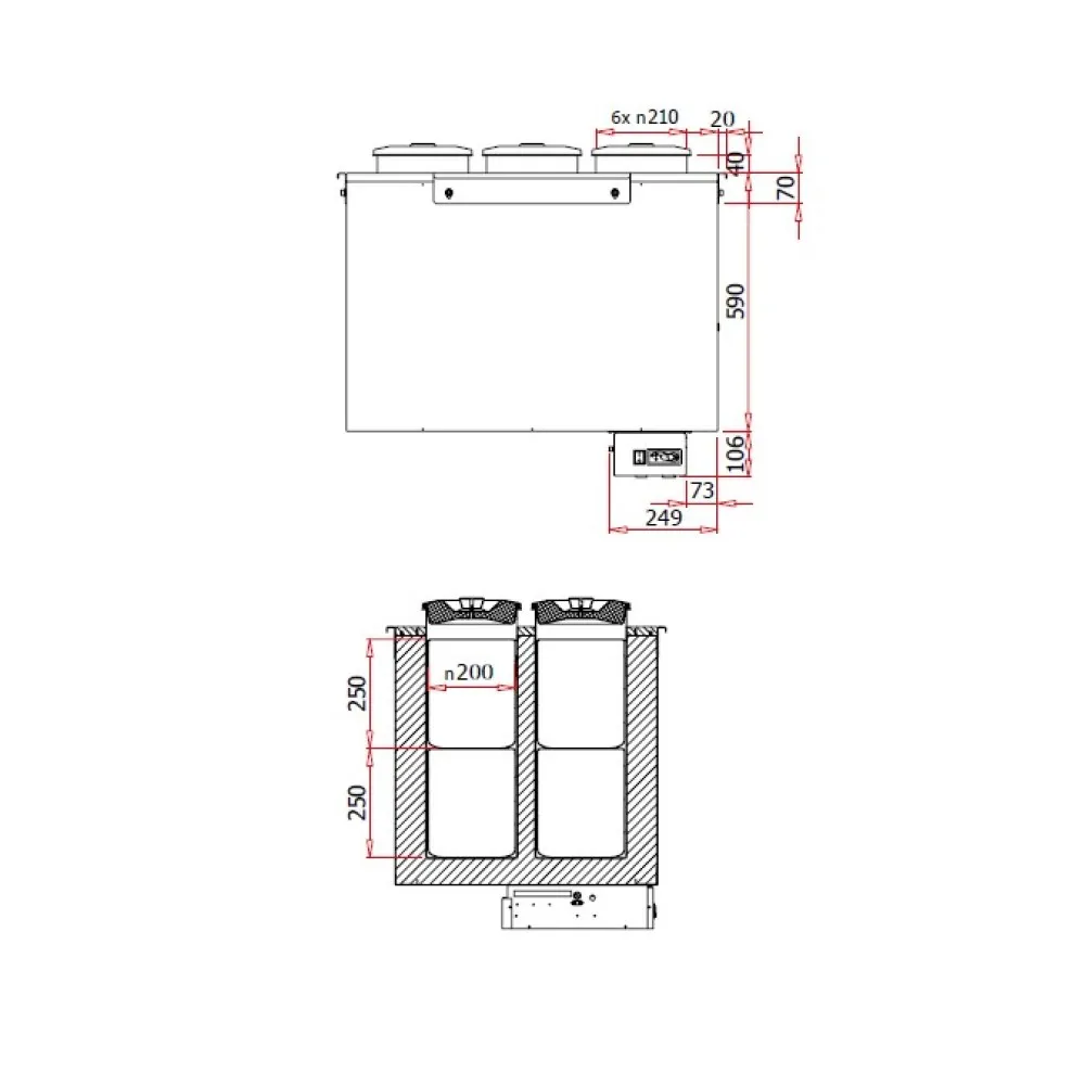 Диспенсер для мороженного GELATO 2 900 mm REMOTE