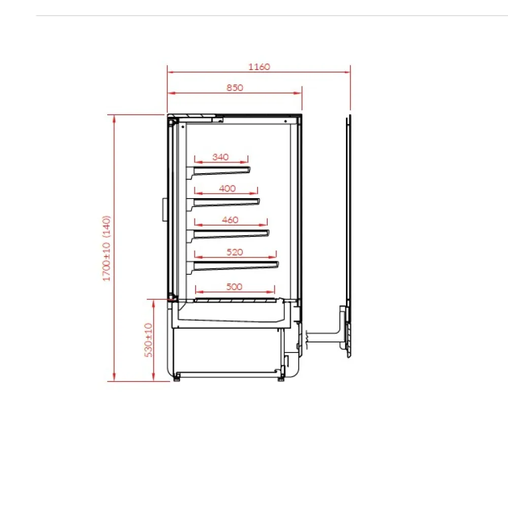 Нейтральная витрина INNOVA 140.170