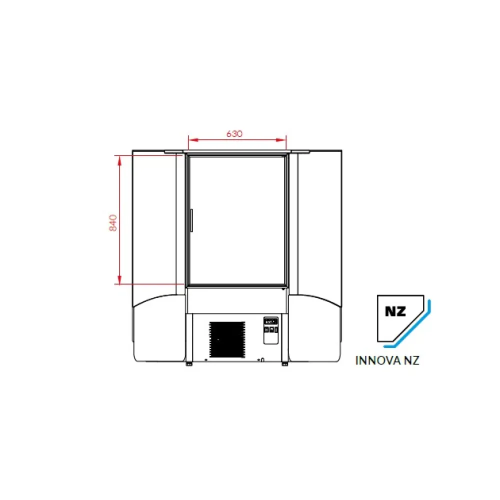 Нейтральная витрина - угол INNOVA NZ45.140