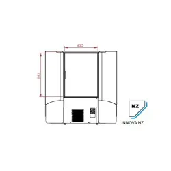 Нейтральная витрина - угол INNOVA NZ45.100
