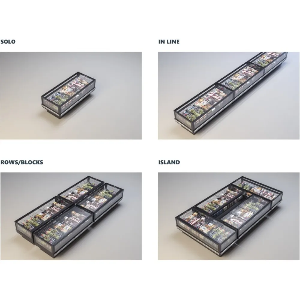 Витрина для мороженого ICECRAFT 1600 мм