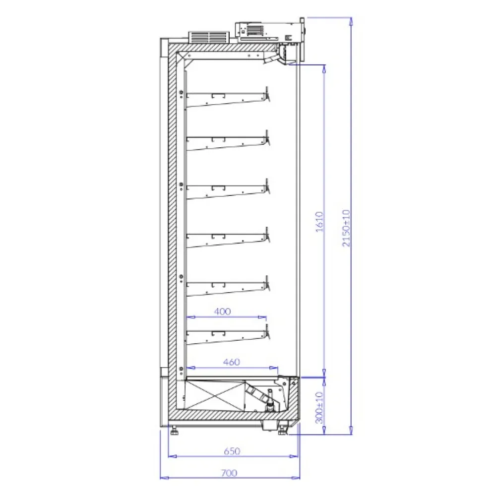 Витрина KING EVO 1.0 AT REMOTE