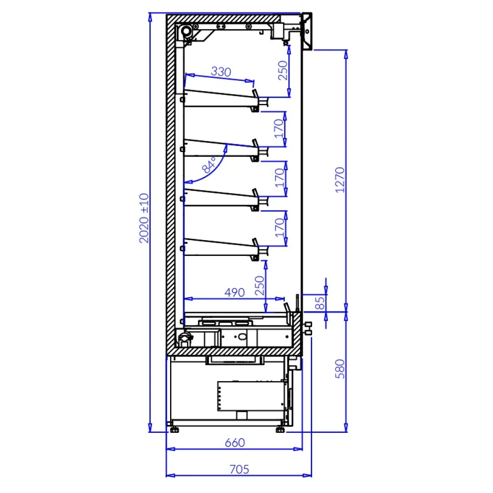 Горячая витрина ROBBEN 1.0