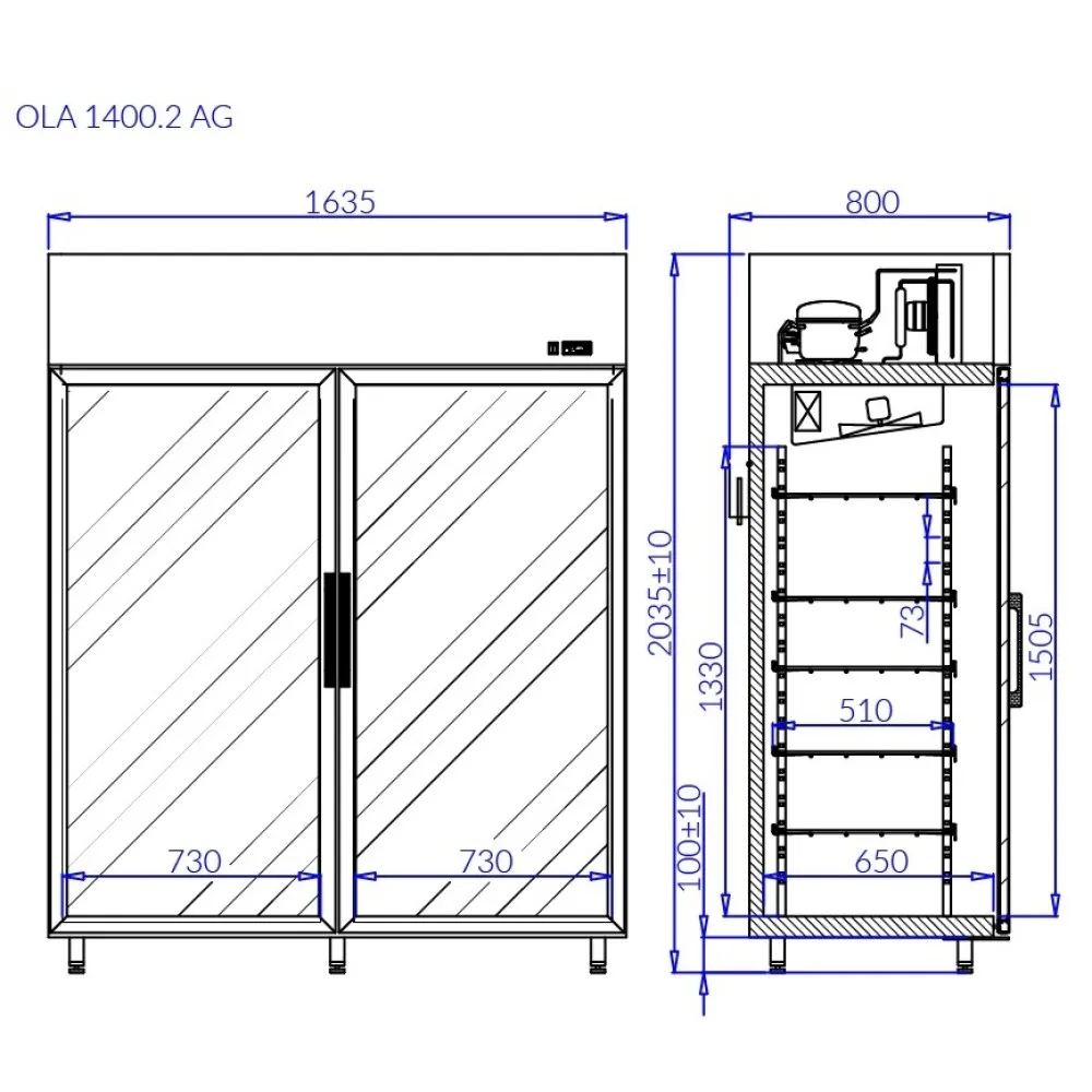 Холодильник OLA2/AG
