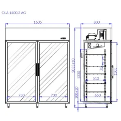 Холодильник OLA2/AG