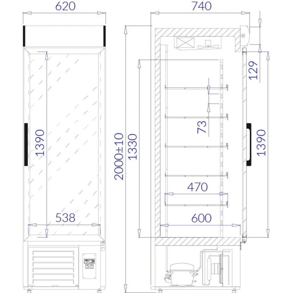 Холодильная витрина EWA1