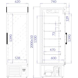 Холодильная витрина EWA1
