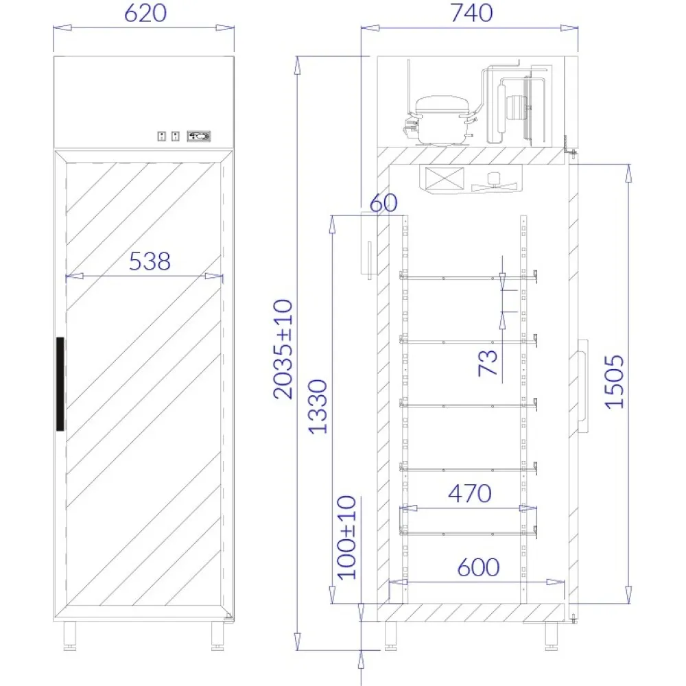 Холодильная витрина EWA1 AG