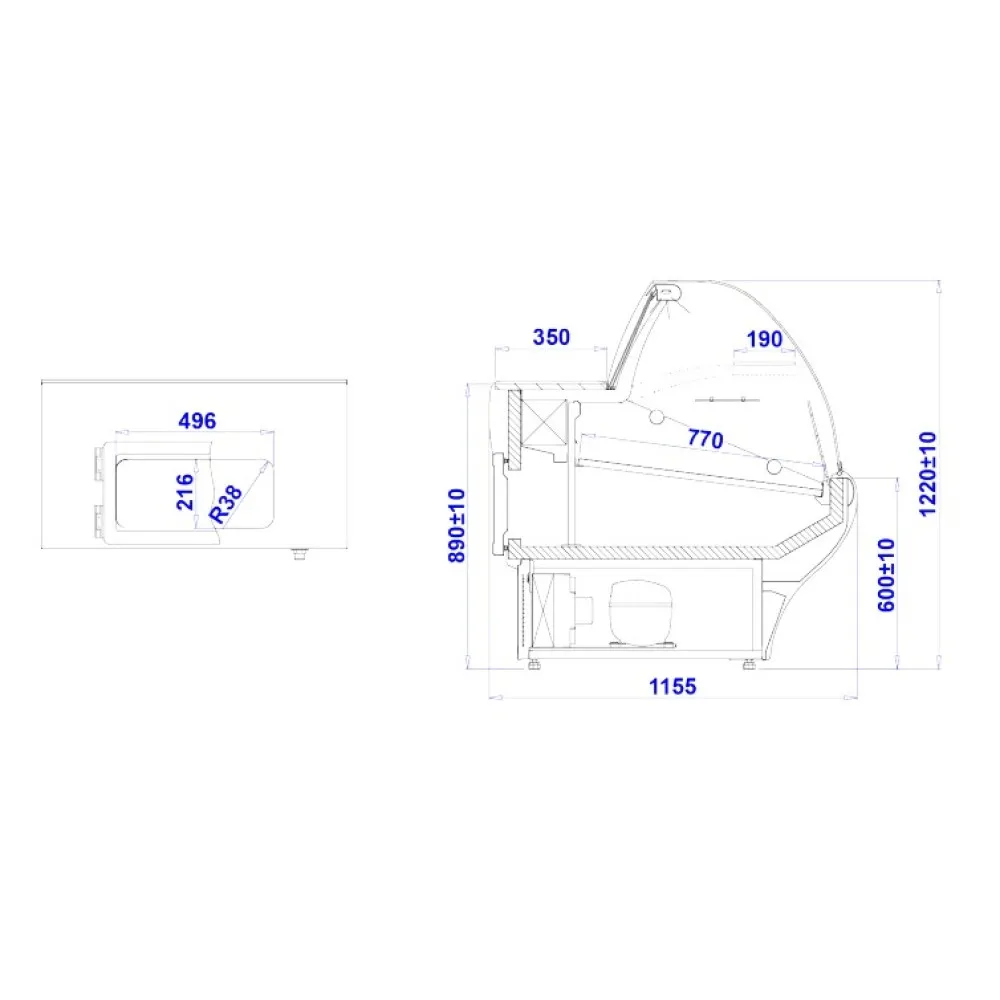 Нейтральная витрина BASIA NEO NZ