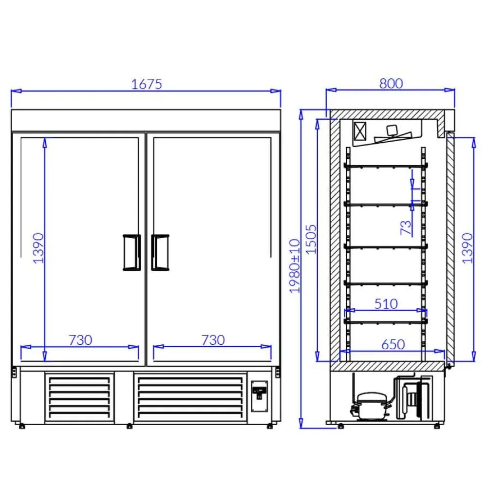 Морозильная камера OLA P-M