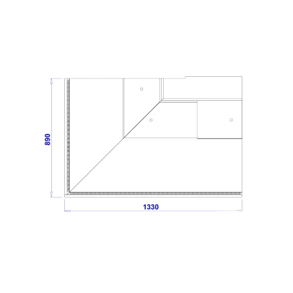 Кондитерская витрина - угол PARIS NZ90 REMOTE