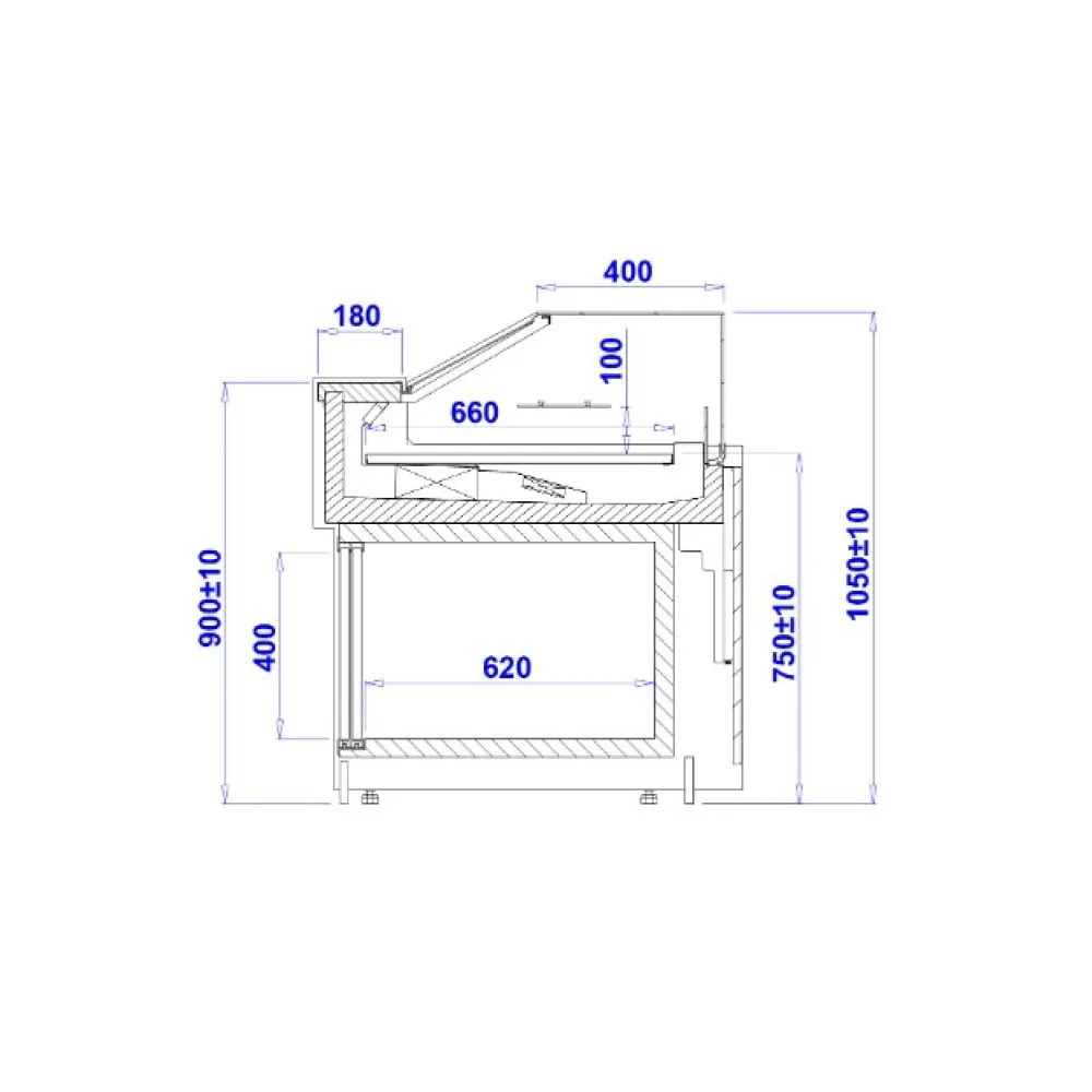 Кондитерская витрина PARIS 1.25 Z REMOTE