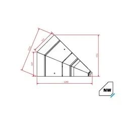 Внутренний угол PROXIMA NW45 REMOTE