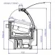 Витрина для мороженого ARUBA ICE 1070 мм