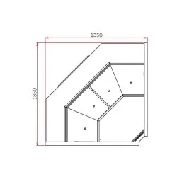 Холодная витрина SAMOS DEEP NW90 REMOTE