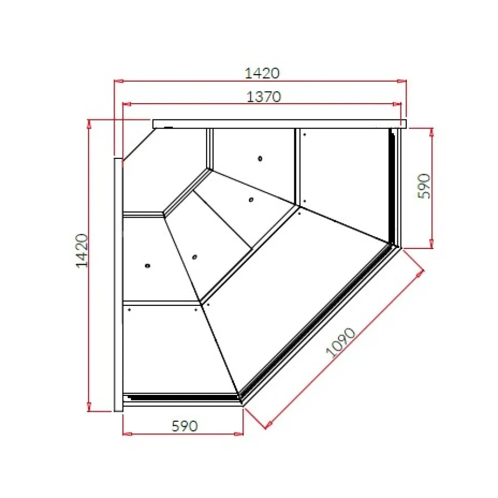 Холодная витрина SAMOS DEEP NZ90 REMOTE