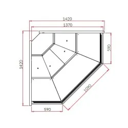 Холодная витрина SAMOS DEEP NZ90 REMOTE