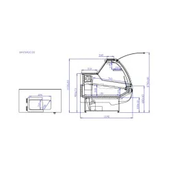 Холодная витрина SANTIAGO 1.1S REMOTE