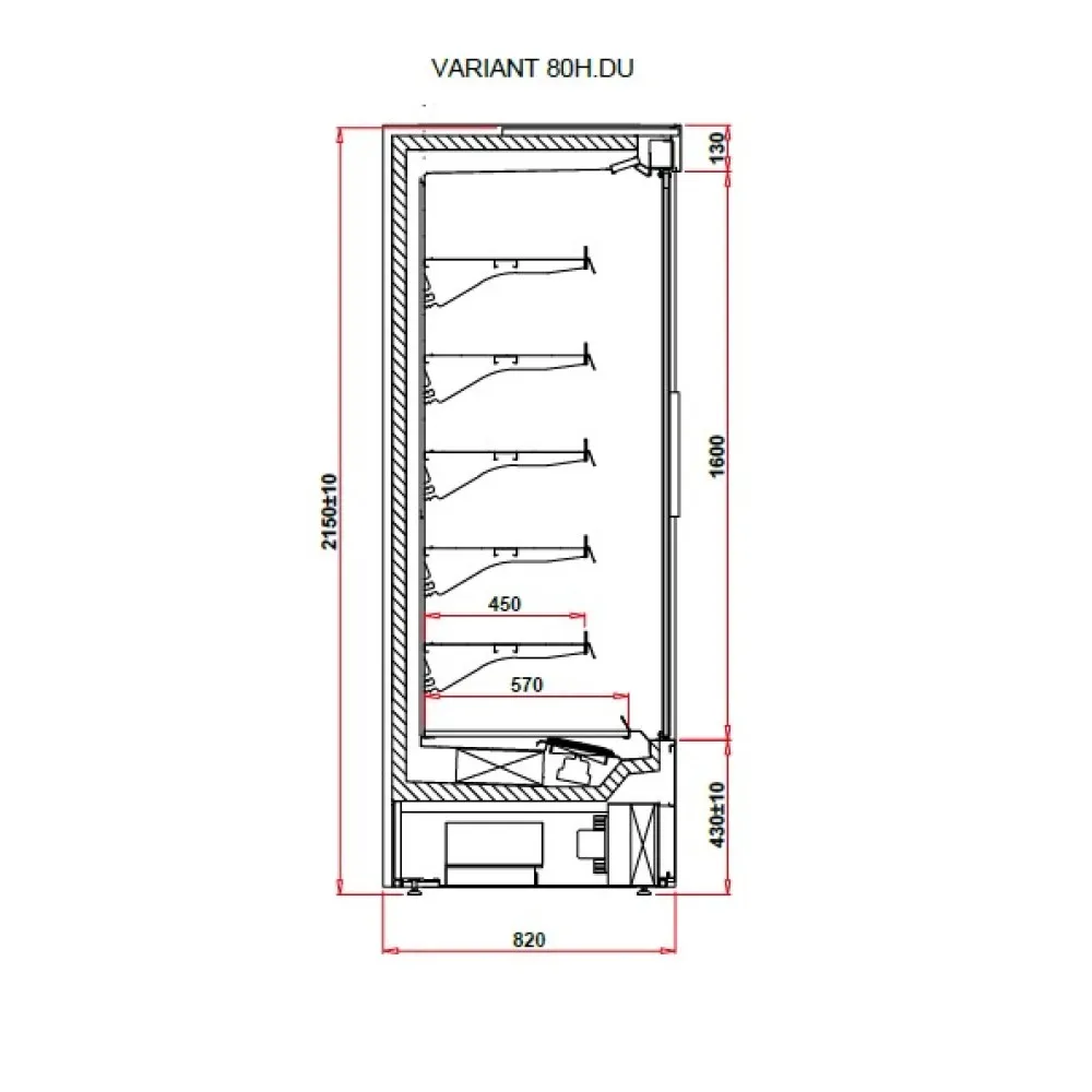 Витрина VARIANT 1.0 80H
