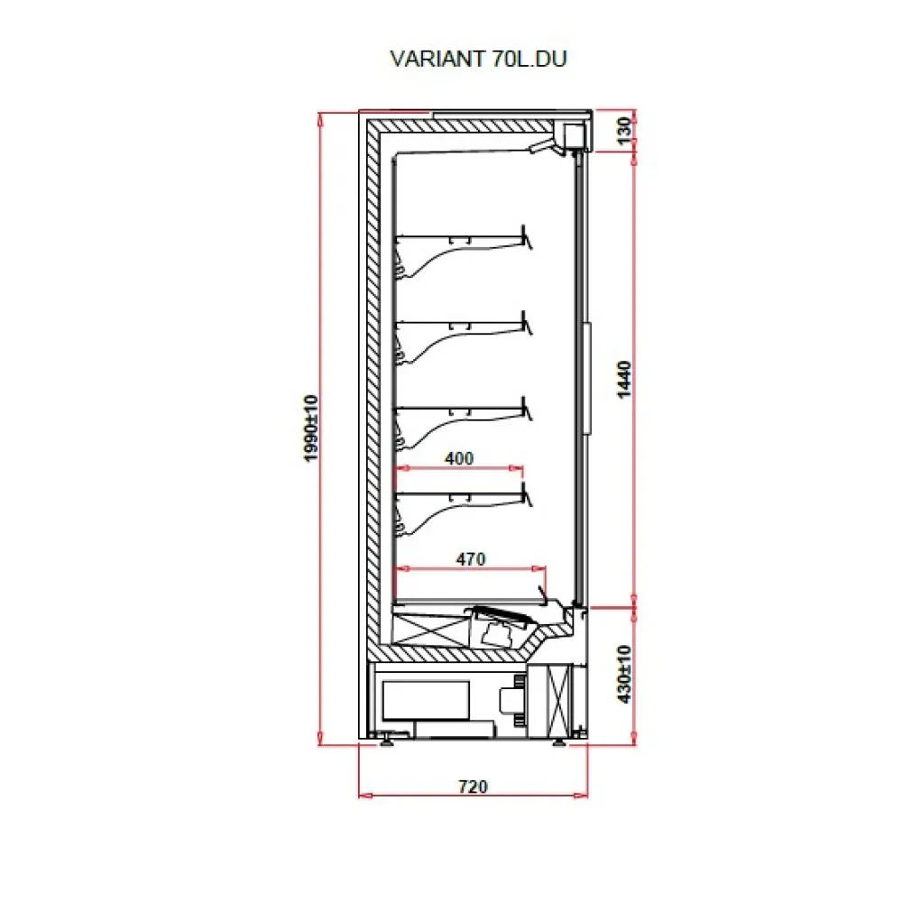 Витрина VARIANT 1.0 70L