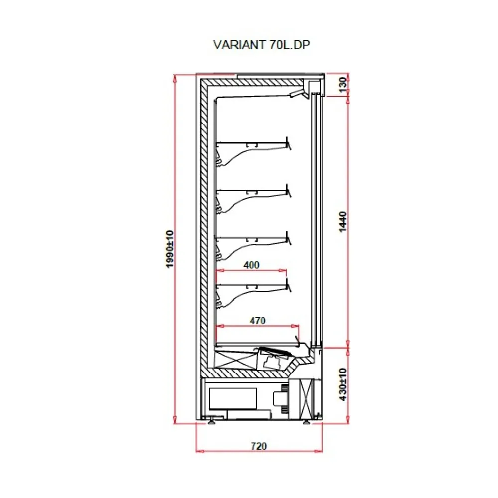 Витрина VARIANT 1.0 70L