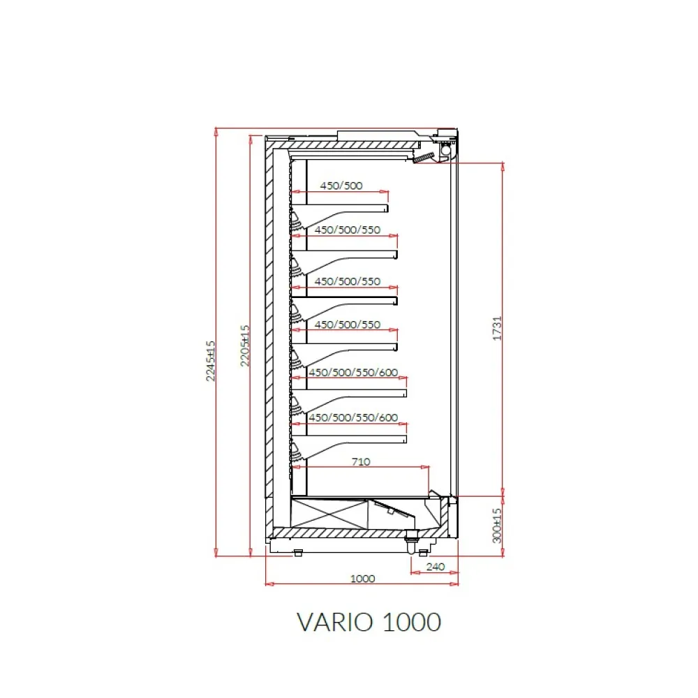 Витрина VARIO 3.13 100H REMOTE