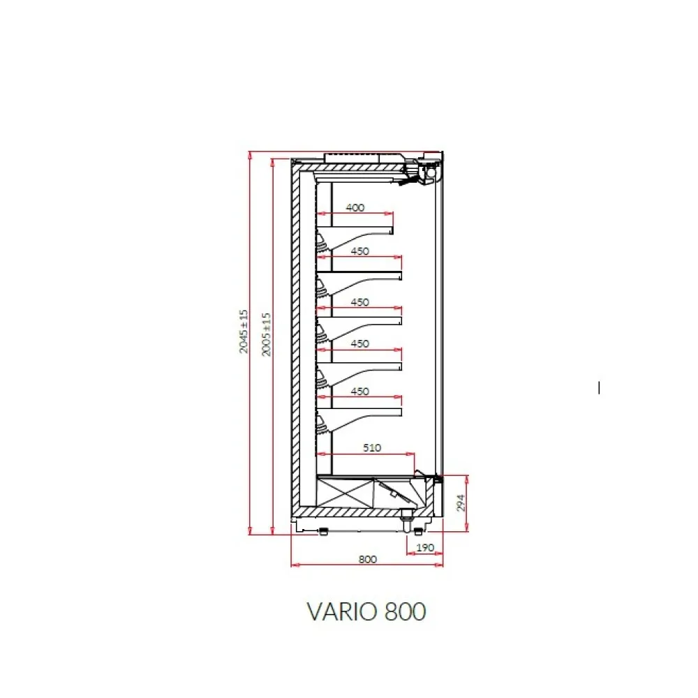 Витрина VARIO 3.13 80L REMOTE