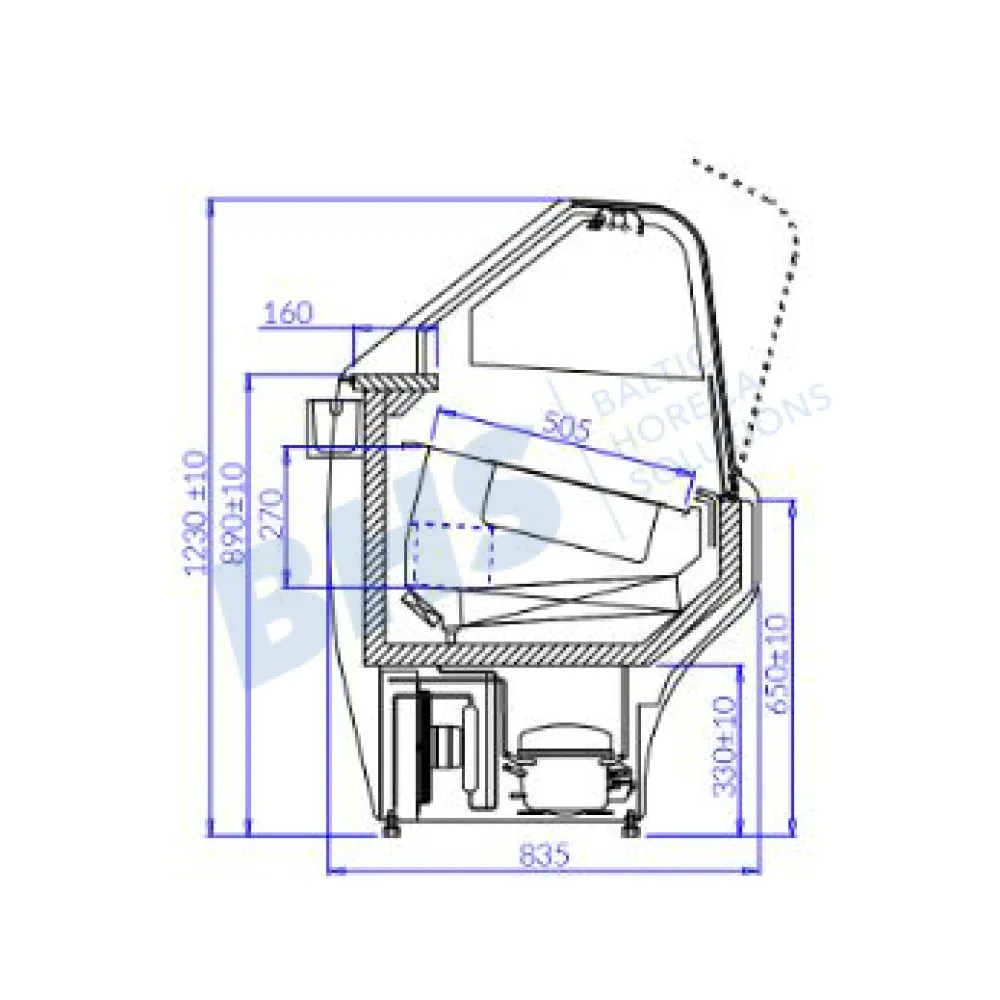 Витрина для мороженого WOJTEK 1710 мм