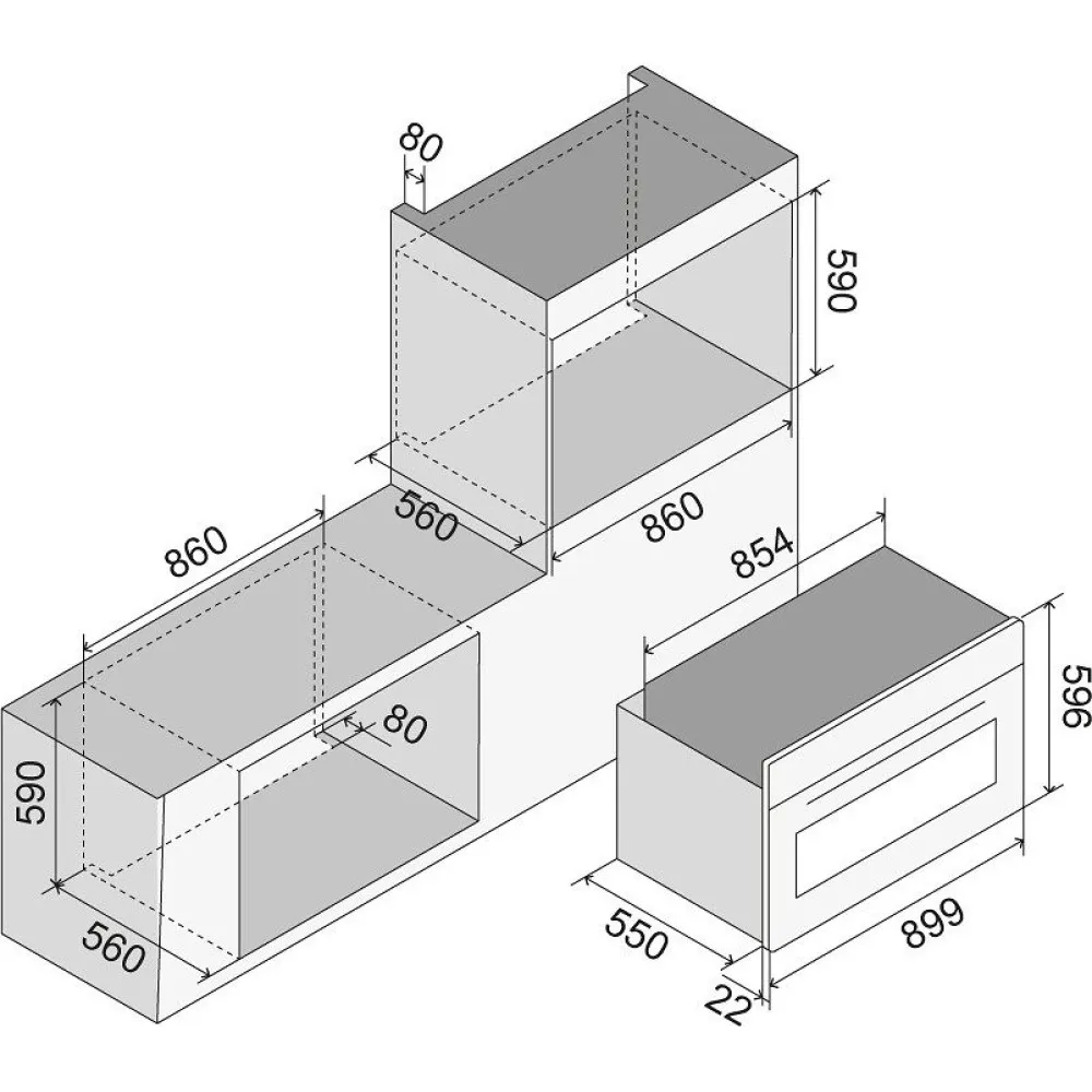 Встраиваемая духовка Pro Line OV90SLKM3