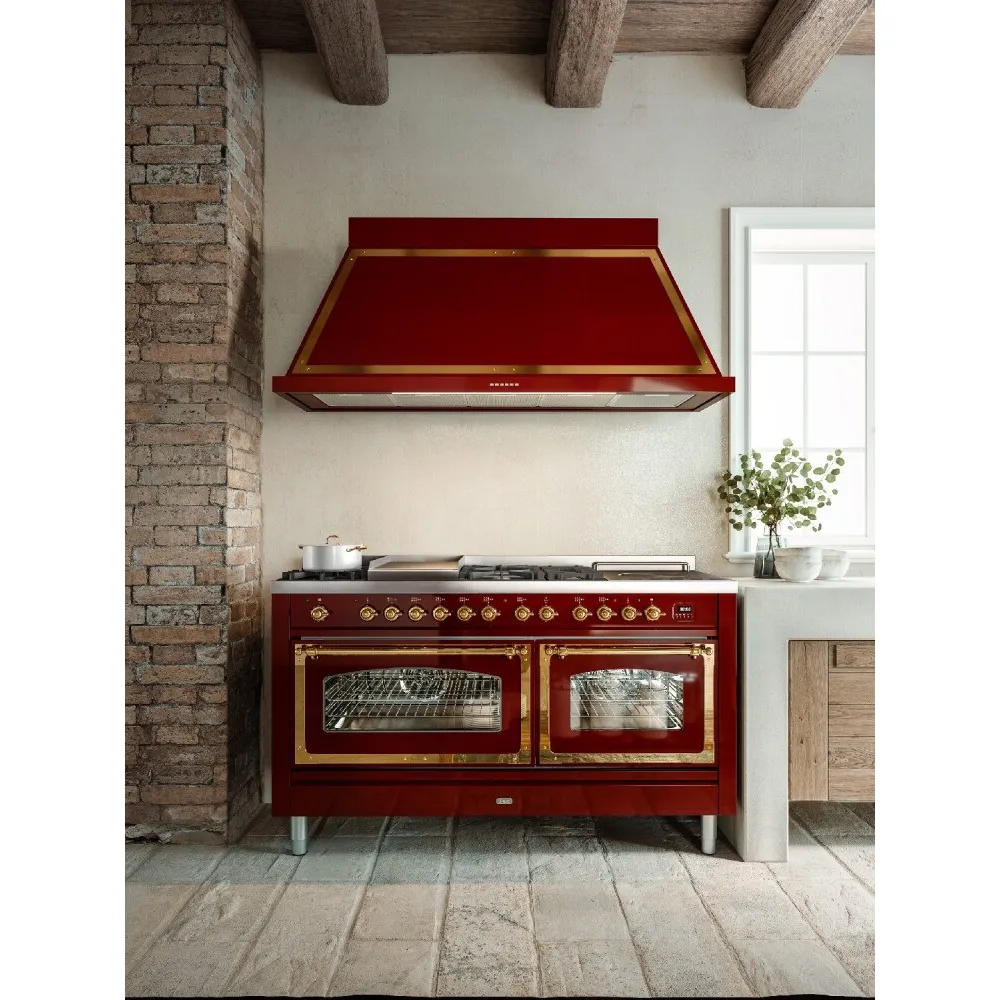 Плита с духовкой Nostalgie 150 cm P15FNE3 9 горелок с жарочной поверхностью