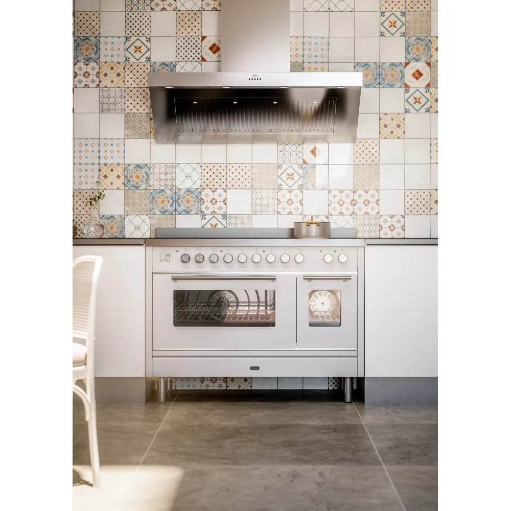 Плита с духовкой Professional Plus 120 см P12FIWE3 6 конфорок с жарочной поверхностью и 2 индукционные зоны