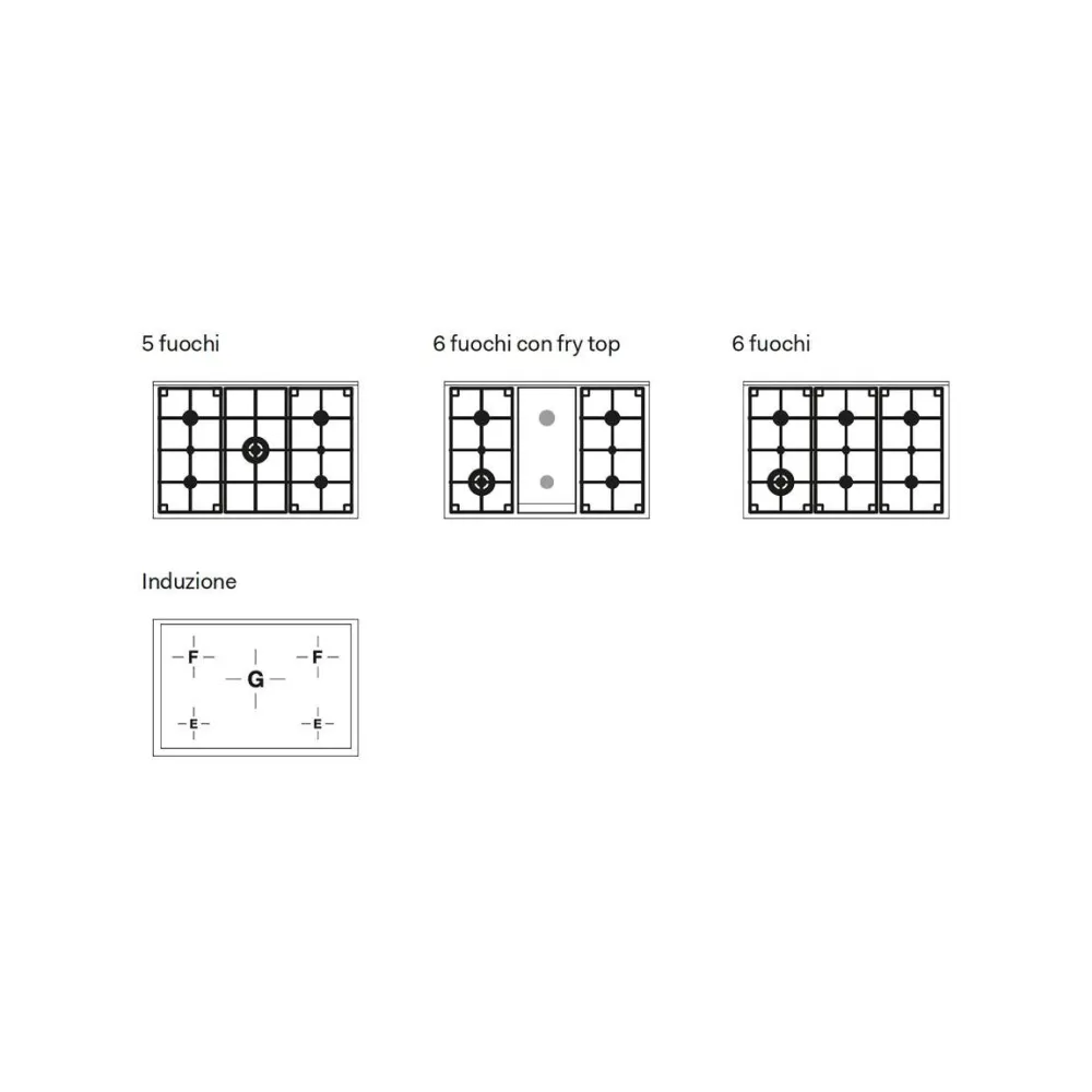 Плита с духовкой Pro Line 90 см LD09FWM3 6 конфорок с жарочной поверхностью