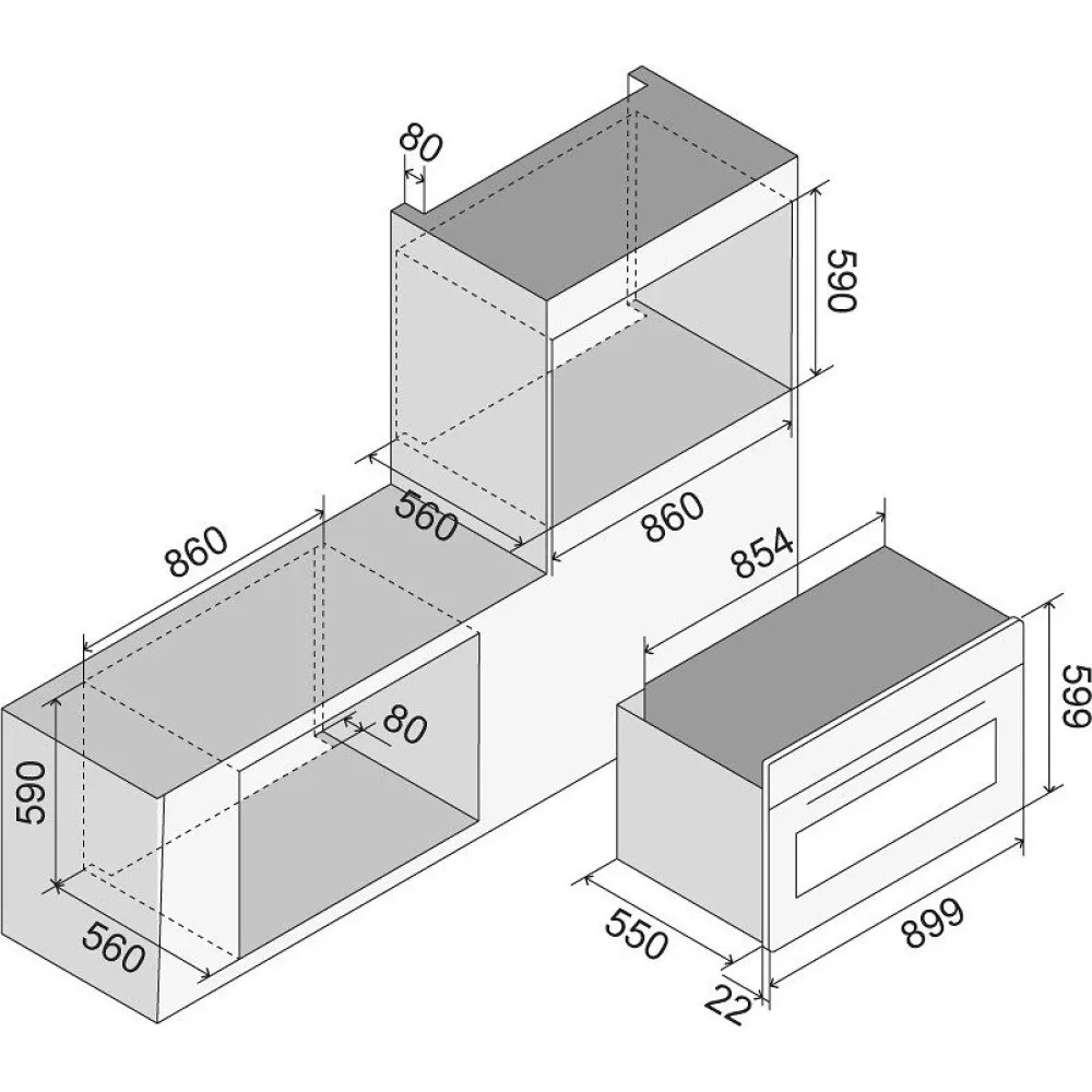 Встраиваемая духовка Nostalgie OV90SNE3