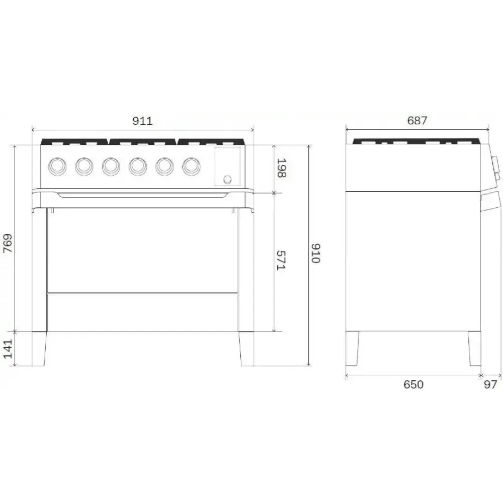 Плита индукционная  с духовкой Panoramagic PM09-MK