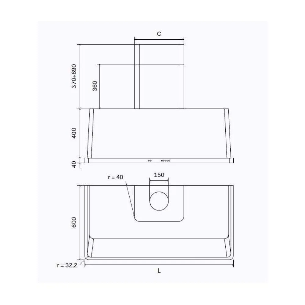 Вытяжка Majestic AM150