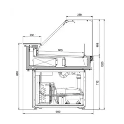 CAPRI C-1 125/CH Витрина