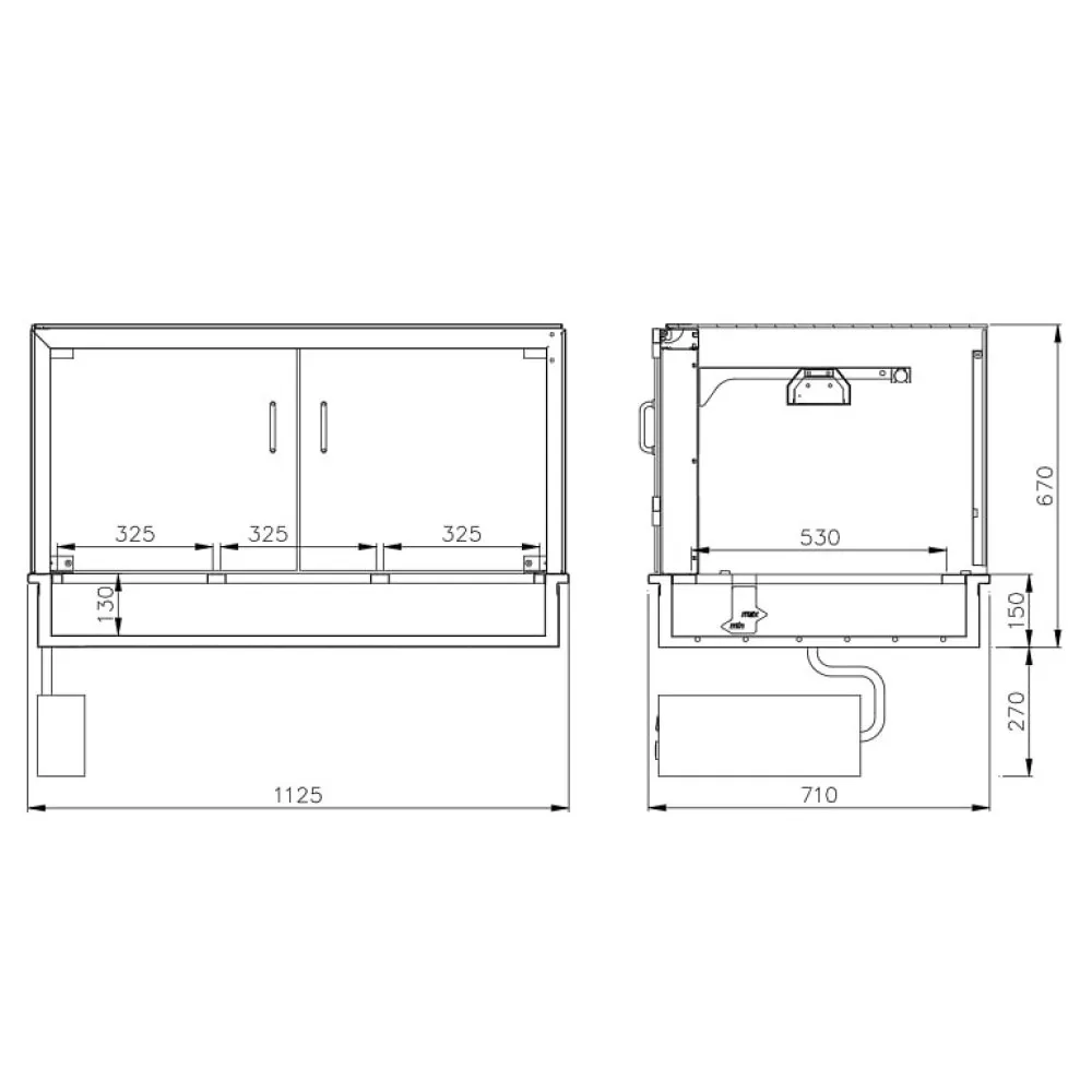 Горячая витрина BEMAR FDBM 110