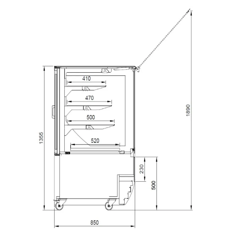 Витрина MAGNUM 940mm