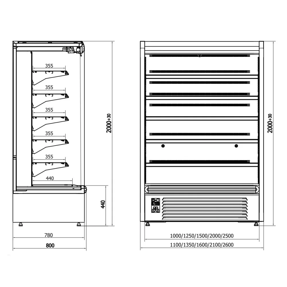 Bитрина RYGA 100/80