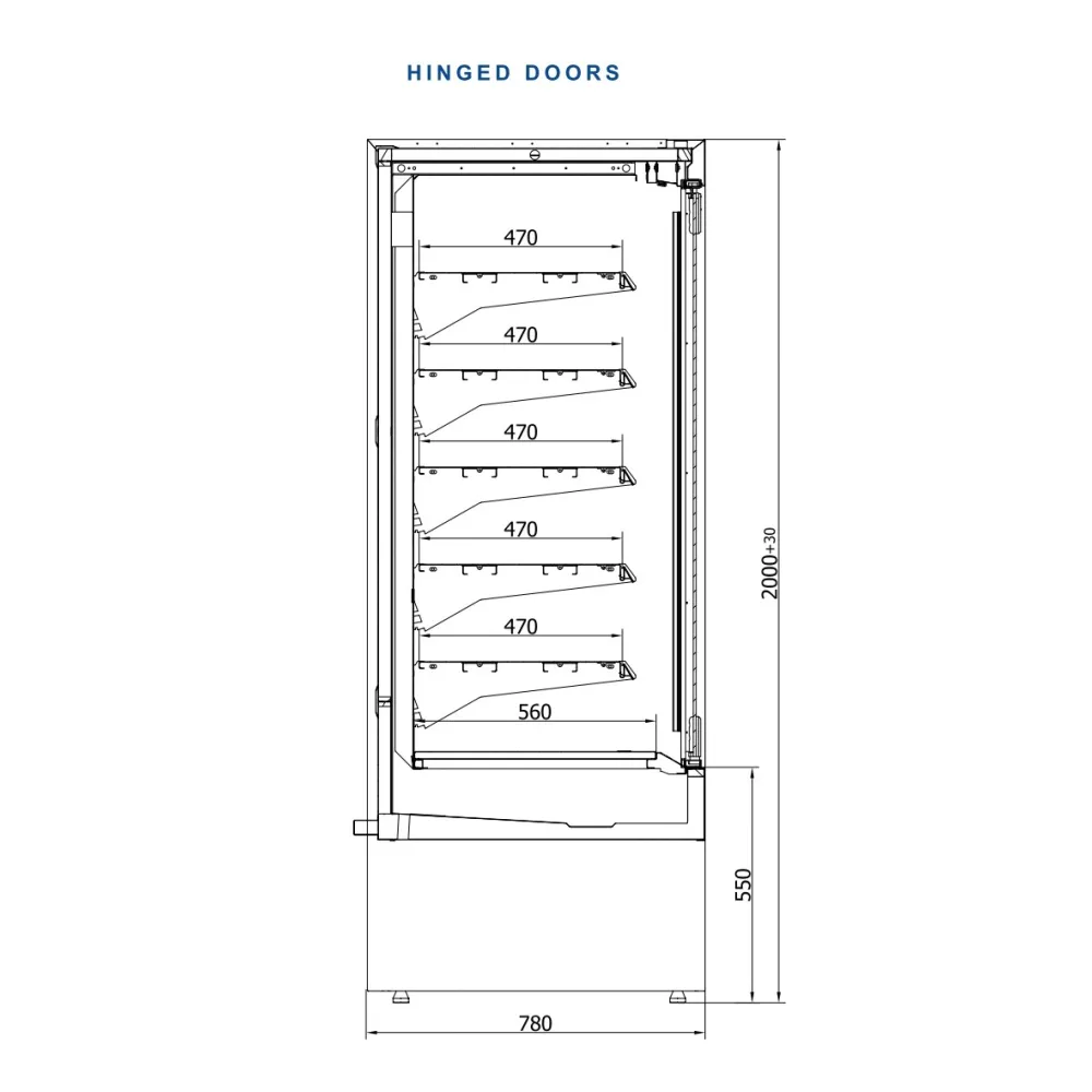 Витрина VARNA 190/80 DUZ