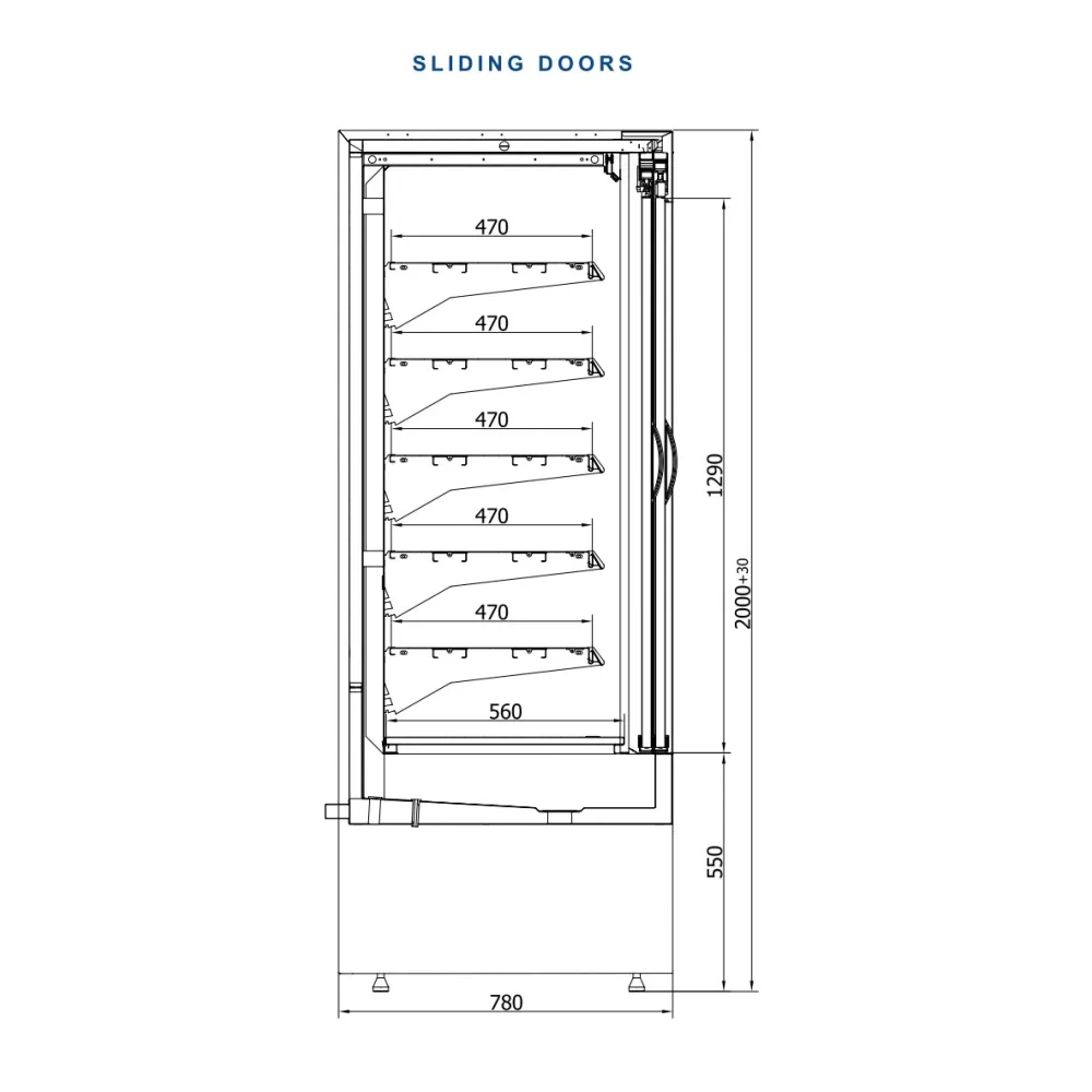 Витрина VARNA 210/80 DP
