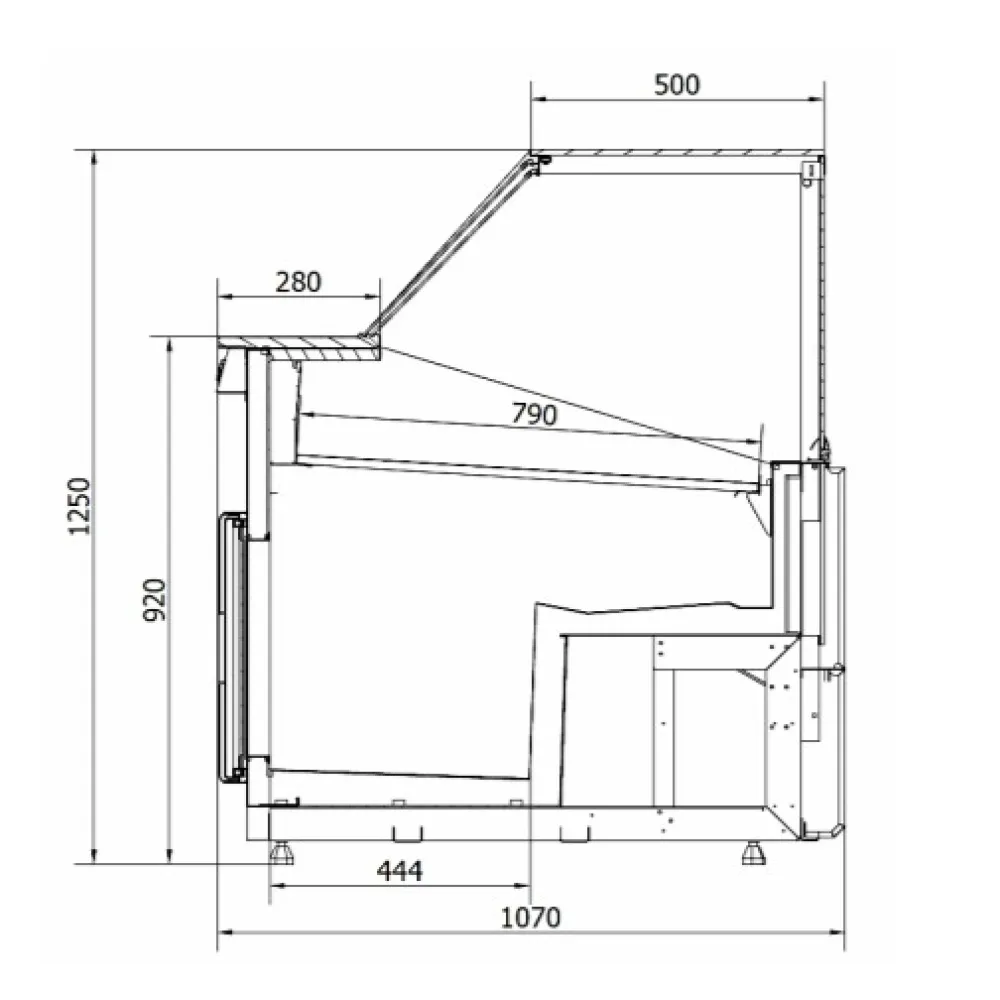 Витрина SEVILLA 1330mm