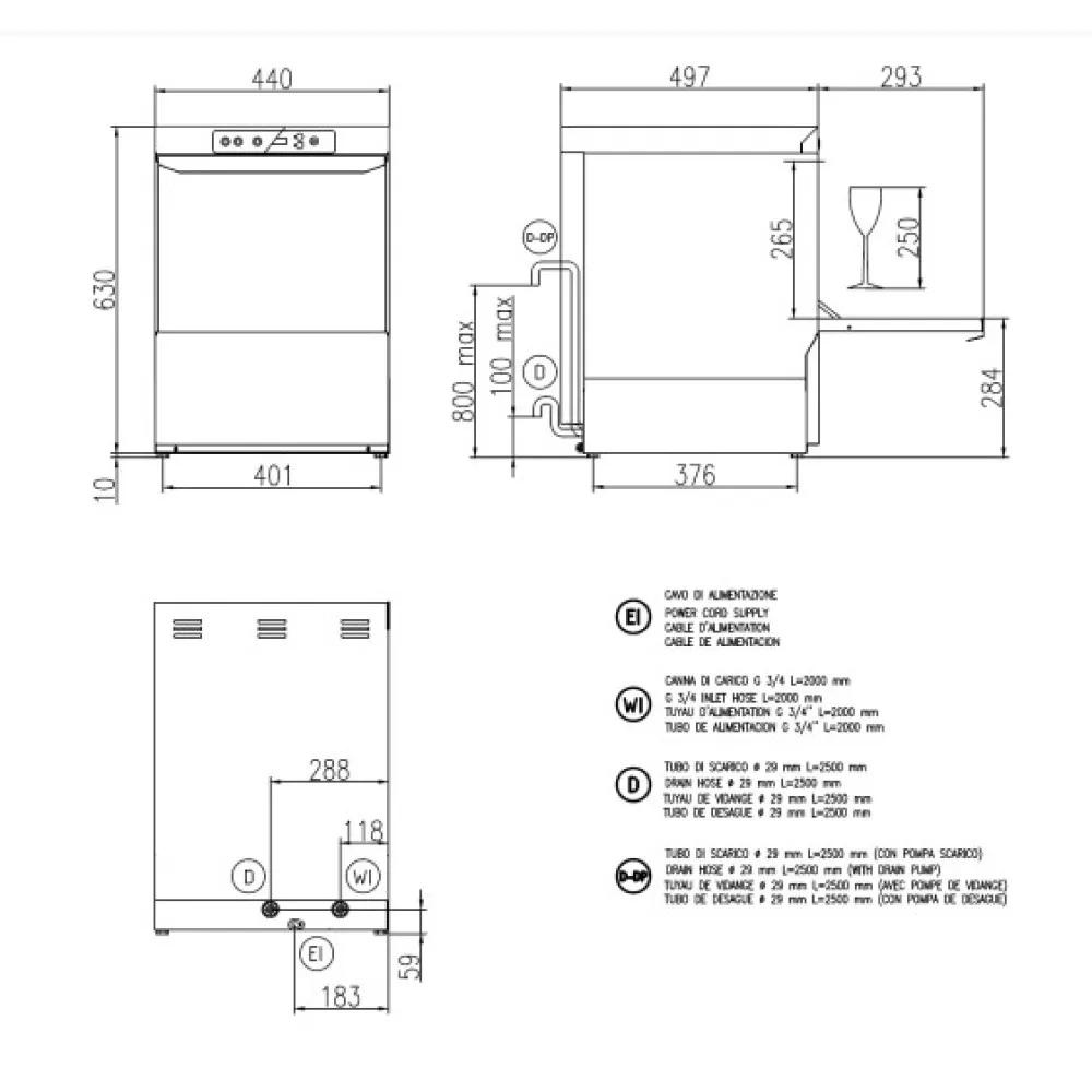 Посудомоечная машина для стаканов FK 35
