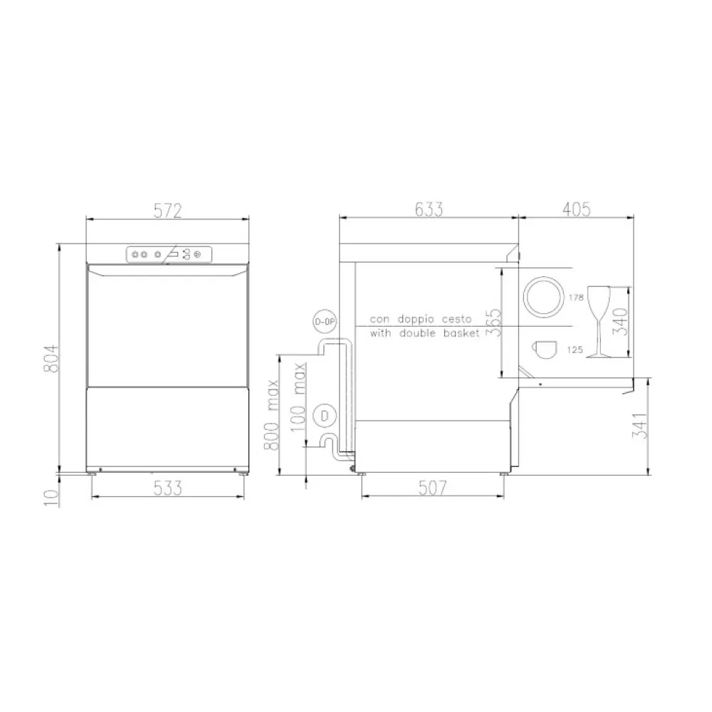 Посудомоечная машина, 500x500mm, FK 50 M